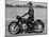 German Made BMW Motorcycle with a Rider Dressed in Black Leather-Ralph Crane-Mounted Photographic Print