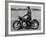 German Made BMW Motorcycle with a Rider Dressed in Black Leather-Ralph Crane-Framed Photographic Print