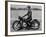 German Made BMW Motorcycle with a Rider Dressed in Black Leather-Ralph Crane-Framed Photographic Print