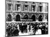 German Military Band Giving a Concert, Occupied Paris, 1940-1944-null-Mounted Giclee Print