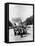 German Military Parade Along the Champs Elysees During the Occupation, Paris, 1940-1944-null-Framed Premier Image Canvas