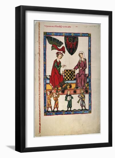 German Minnesinger 14Th C-null-Framed Giclee Print