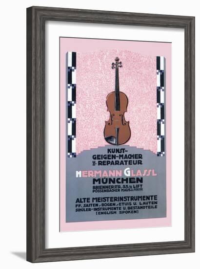 German Music Store-Carl Kunst-Framed Art Print