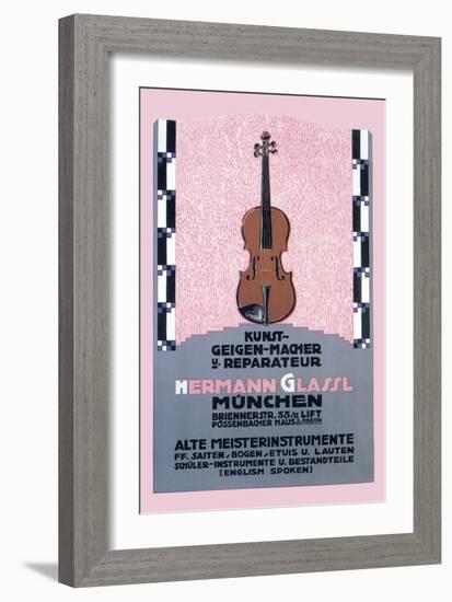 German Music Store-Carl Kunst-Framed Art Print