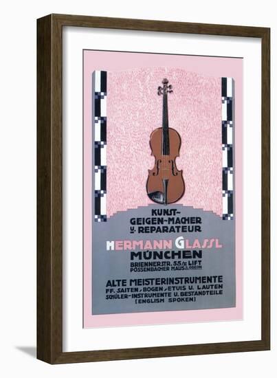 German Music Store-Carl Kunst-Framed Art Print
