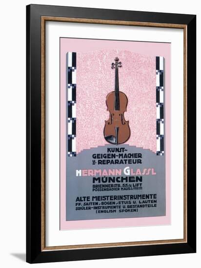 German Music Store-Carl Kunst-Framed Art Print