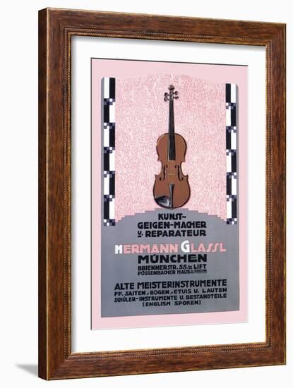 German Music Store-Carl Kunst-Framed Art Print