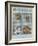 German Needlepoint Sampler-null-Framed Art Print