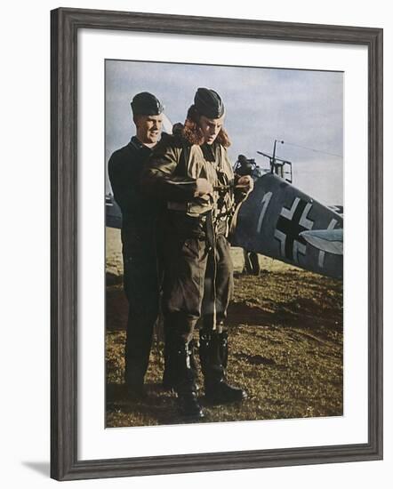 German Pilot Dresses-null-Framed Photographic Print