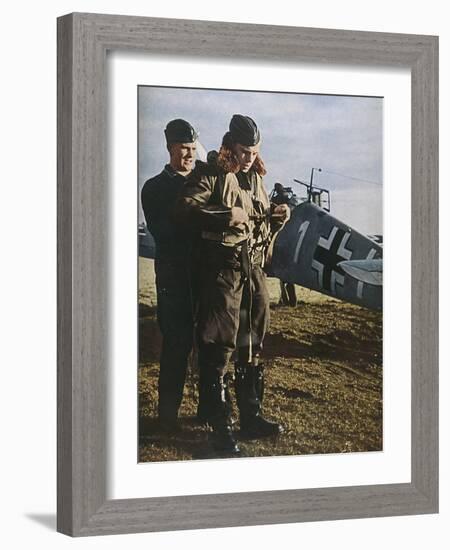 German Pilot Dresses-null-Framed Photographic Print