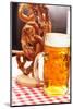 German Pretzel Bread with Beer-maksheb-Mounted Photographic Print