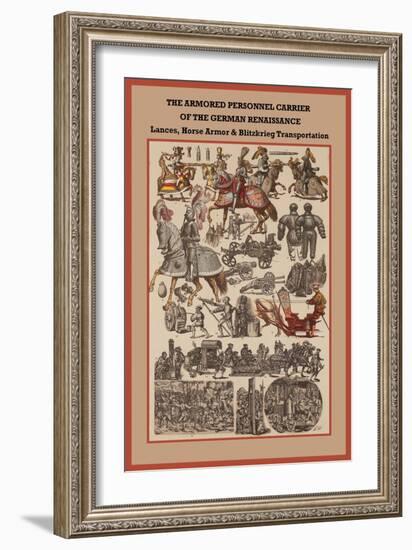 German Renaissance Lances, Horse Armor and Blitzkrieg Transportation-Friedrich Hottenroth-Framed Art Print