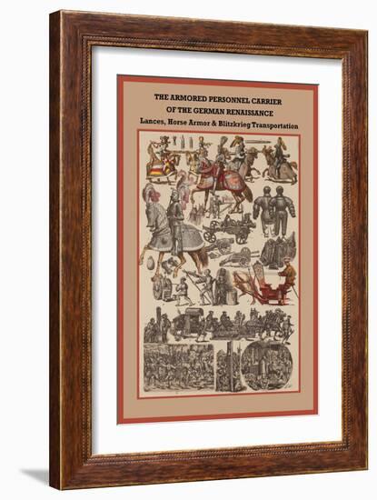 German Renaissance Lances, Horse Armor and Blitzkrieg Transportation-Friedrich Hottenroth-Framed Art Print