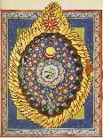 God, Cosmos, and Humanity. Miniature from Liber Scivias by Hildegard of Bingen, C.1175 (W/C on Parc-German School-Giclee Print