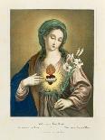 The Sacred Heart of Mary, Published by Fr. Wentzel, Weissenburg, 1850-German School-Giclee Print