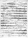 Sheet Music for the Overture to 'Egmont' by Ludwig Van Beethoven, Written Between 1809-10 (Print)-German-Giclee Print