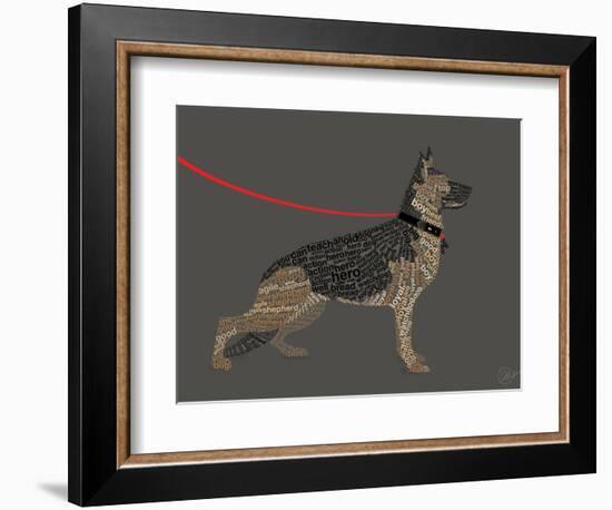 German Sheperd Hero-Dominique Vari-Framed Art Print