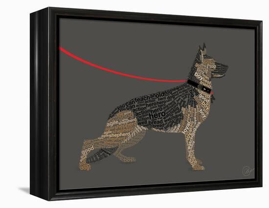 German Sheperd Hero-Dominique Vari-Framed Stretched Canvas