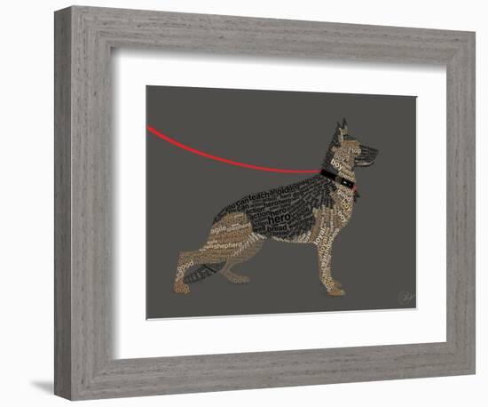 German Sheperd Hero-Dominique Vari-Framed Premium Giclee Print