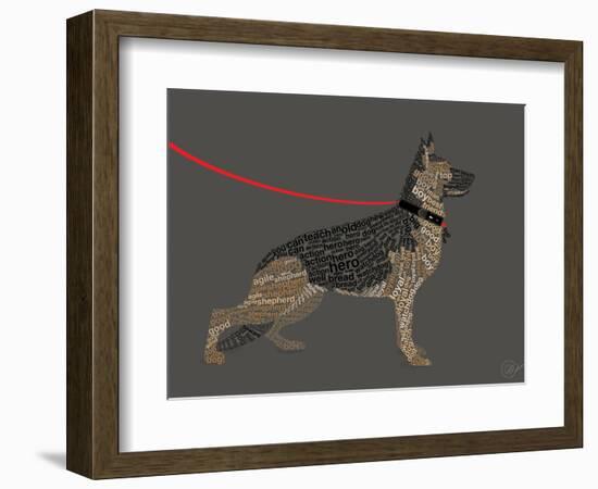 German Sheperd Hero-Dominique Vari-Framed Premium Giclee Print