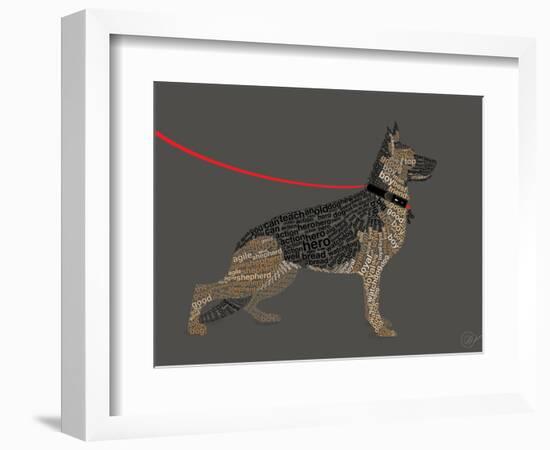 German Sheperd Hero-Dominique Vari-Framed Premium Giclee Print