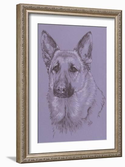 German Shepherd 1-Barbara Keith-Framed Giclee Print