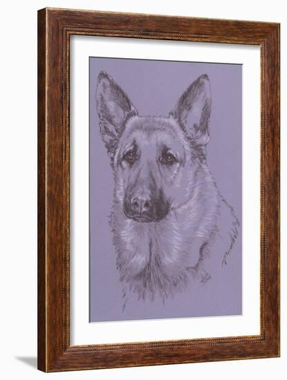 German Shepherd 1-Barbara Keith-Framed Giclee Print