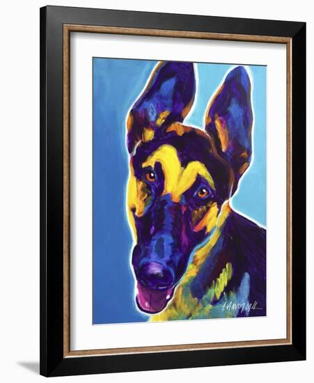 German Shepherd - Ajax-Dawgart-Framed Giclee Print