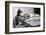 German Shepherd at a Typewriter-null-Framed Photographic Print