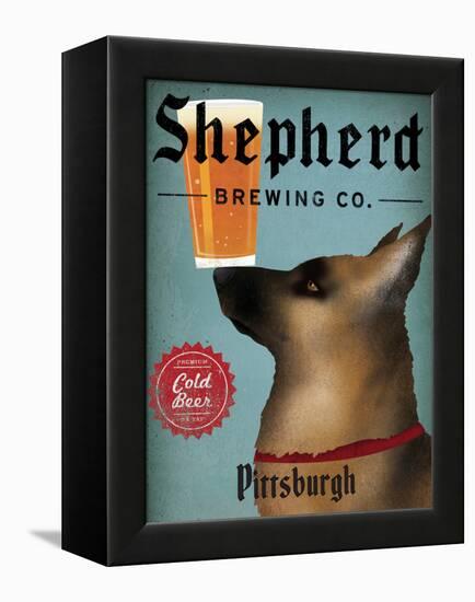 German Shepherd Brewing Co Pittsburgh Black-Ryan Fowler-Framed Stretched Canvas