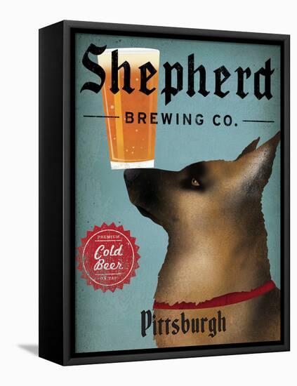 German Shepherd Brewing Co Pittsburgh Black-Ryan Fowler-Framed Stretched Canvas