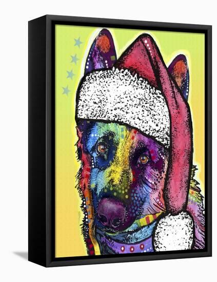 German Shepherd Christmas-Dean Russo-Framed Premier Image Canvas