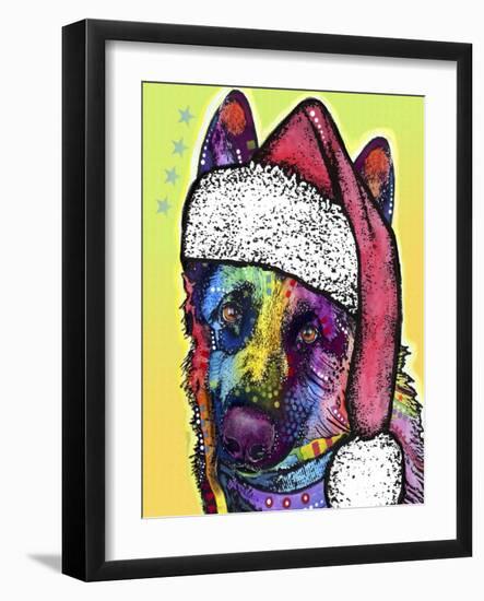 German Shepherd Christmas-Dean Russo-Framed Giclee Print