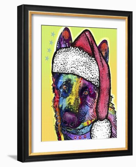 German Shepherd Christmas-Dean Russo-Framed Giclee Print