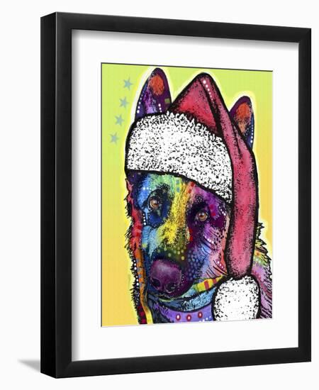 German Shepherd Christmas-Dean Russo-Framed Giclee Print