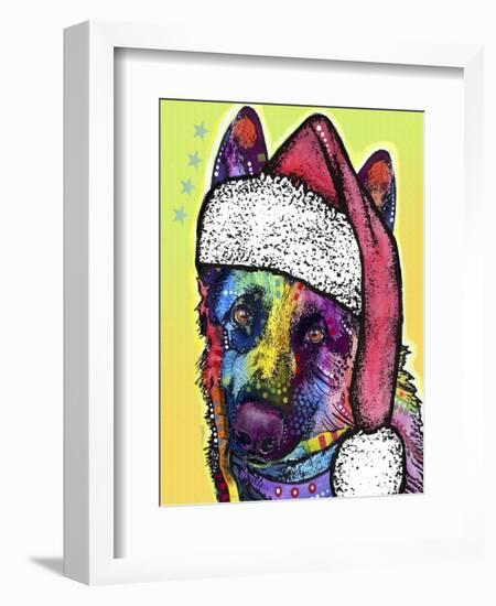 German Shepherd Christmas-Dean Russo-Framed Giclee Print