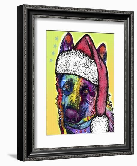 German Shepherd Christmas-Dean Russo-Framed Giclee Print