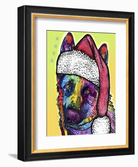 German Shepherd Christmas-Dean Russo-Framed Giclee Print