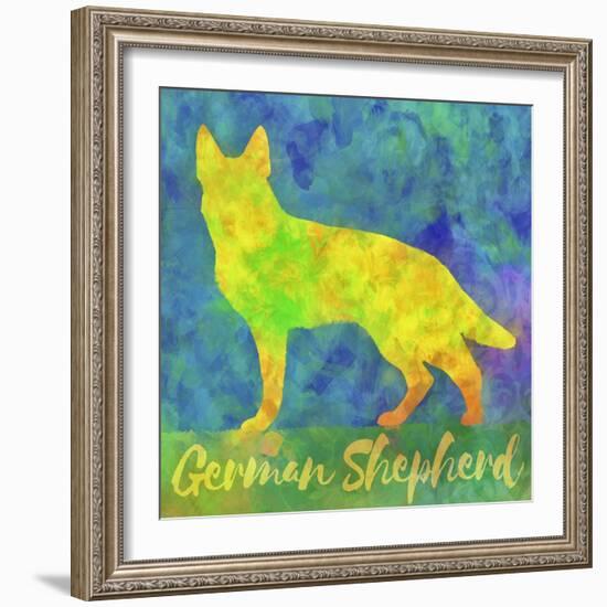 German Shepherd Dog-Cora Niele-Framed Giclee Print