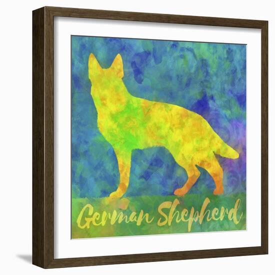 German Shepherd Dog-Cora Niele-Framed Giclee Print