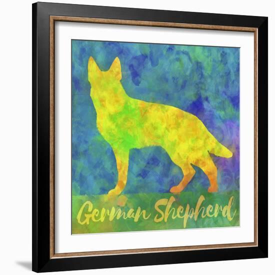 German Shepherd Dog-Cora Niele-Framed Giclee Print