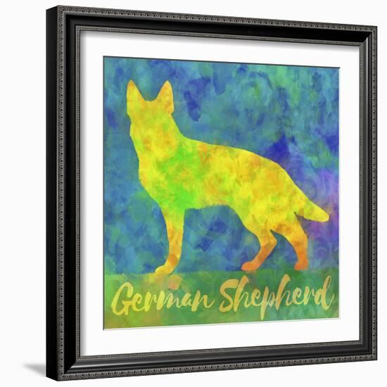 German Shepherd Dog-Cora Niele-Framed Giclee Print