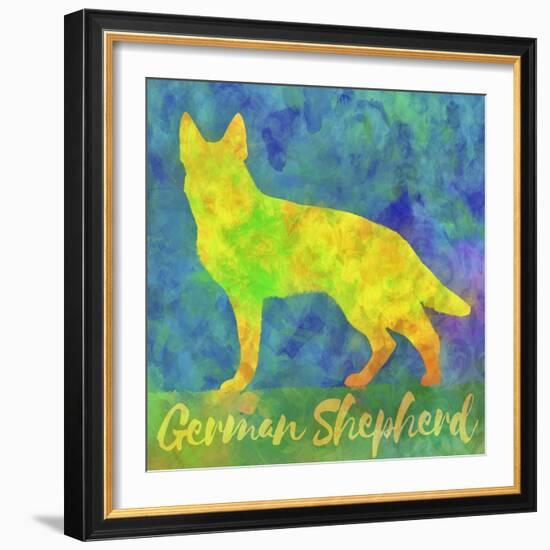 German Shepherd Dog-Cora Niele-Framed Giclee Print