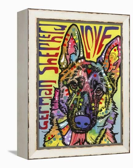 German Shepherd Luv-Dean Russo-Framed Premier Image Canvas