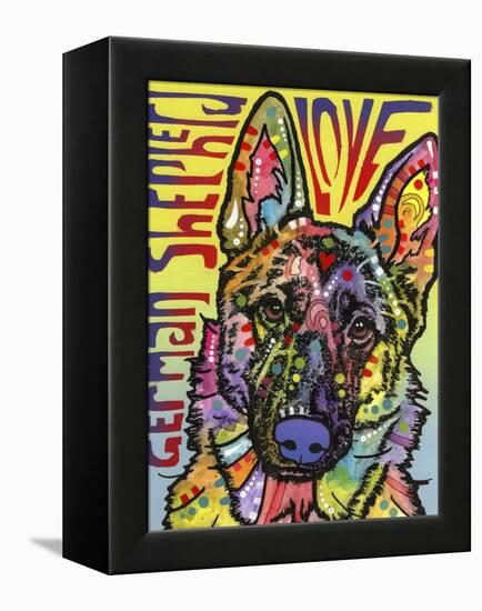 German Shepherd Luv-Dean Russo-Framed Premier Image Canvas