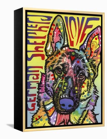 German Shepherd Luv-Dean Russo-Framed Premier Image Canvas