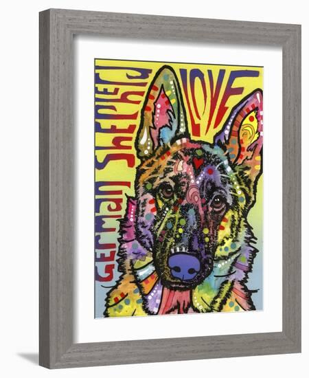 German Shepherd Luv-Dean Russo-Framed Giclee Print