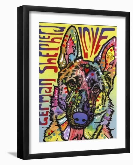 German Shepherd Luv-Dean Russo-Framed Giclee Print
