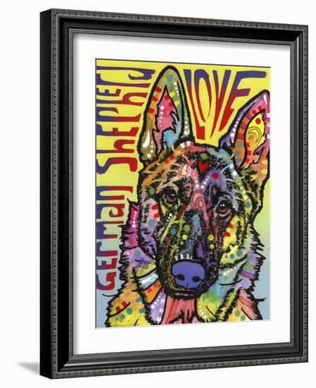 German Shepherd Luv-Dean Russo-Framed Giclee Print