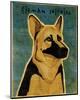 German Shepherd-John Golden-Mounted Giclee Print